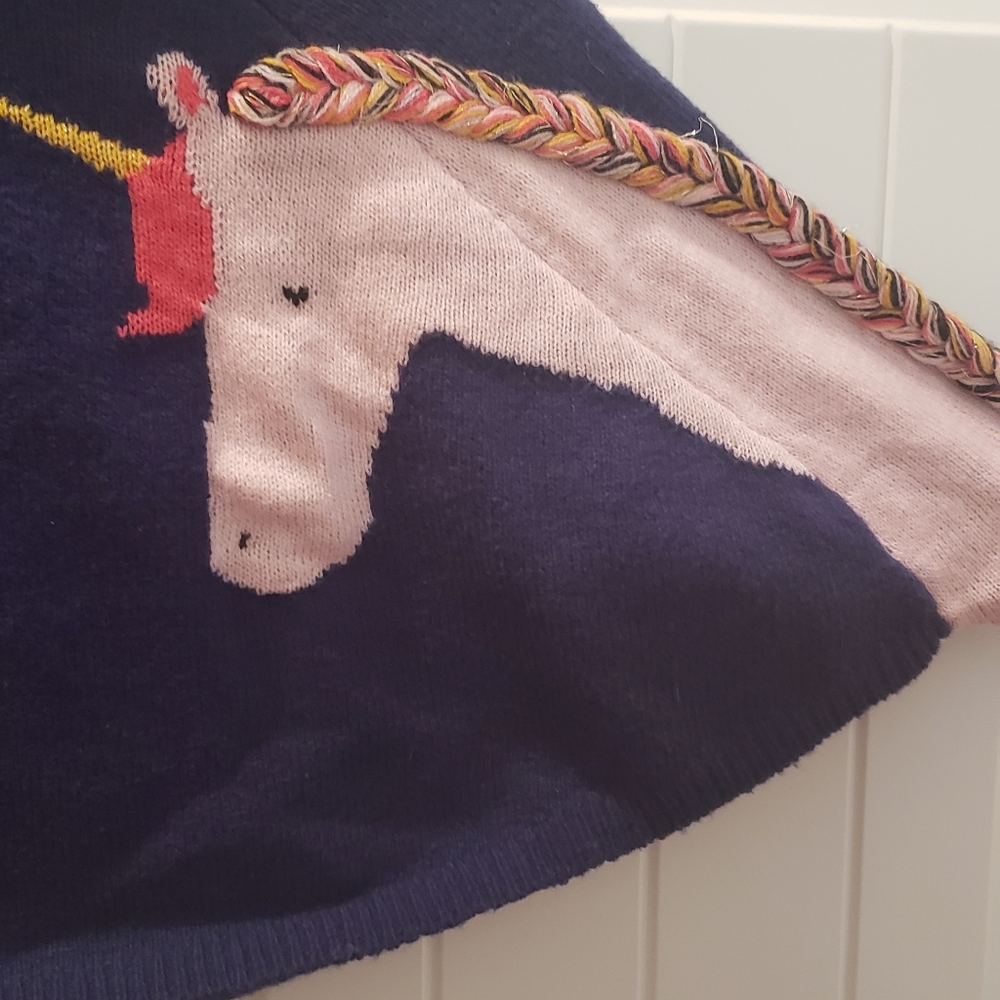 Cat & Jack blue sweater shawl with sleeves
